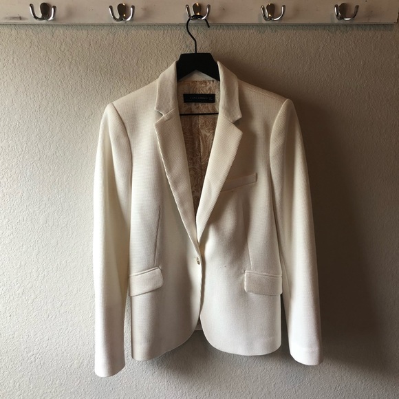 zara waffle blazer